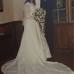 Hermetically sealed 1980’s wedding dress